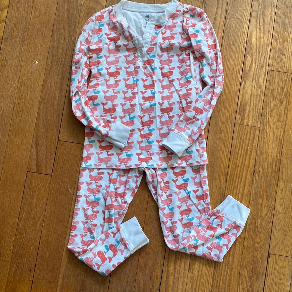 Ro’s Garden - Orange whales Pajamas - size 6